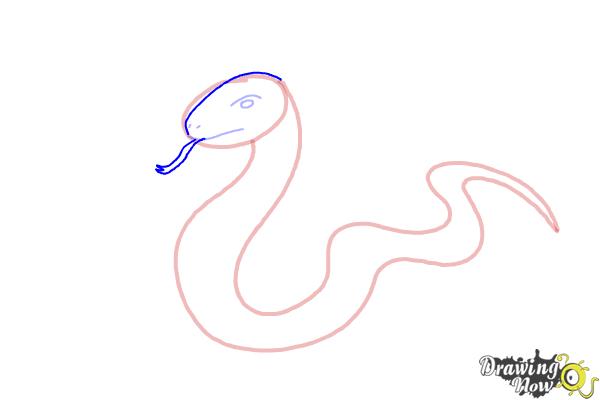 How to Draw a Snake Step by Step - Step 6