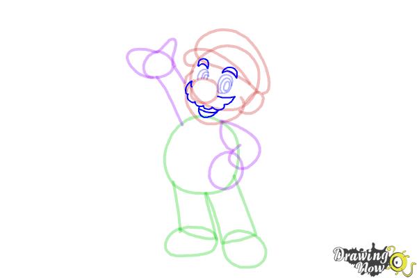 How to Draw Mario Step by Step - Step 10
