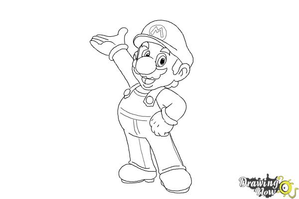 How to Draw Mario Step by Step - Step 13