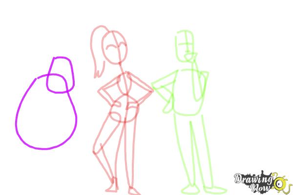 How to Draw Cute Cartoon People - Step 12