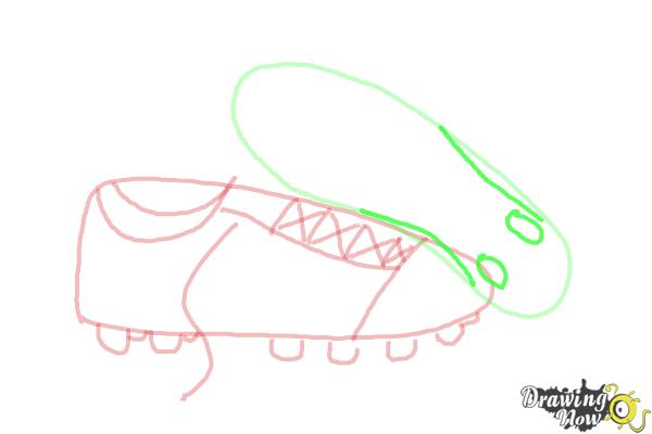 How to Draw Soccer Cleats - Step 10