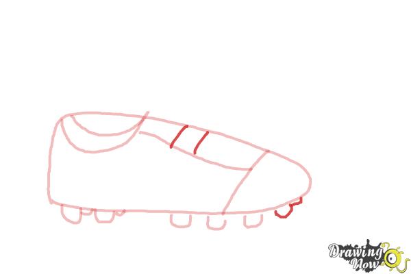 How to Draw Soccer Cleats - Step 6