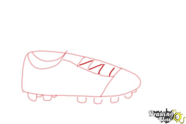 how to draw soccer cleats