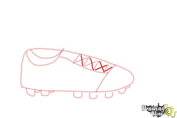 How to Draw Soccer Cleats - Step 8