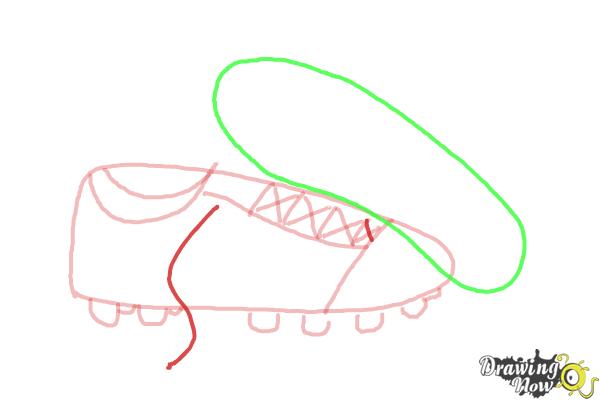 How to Draw Soccer Cleats - Step 9