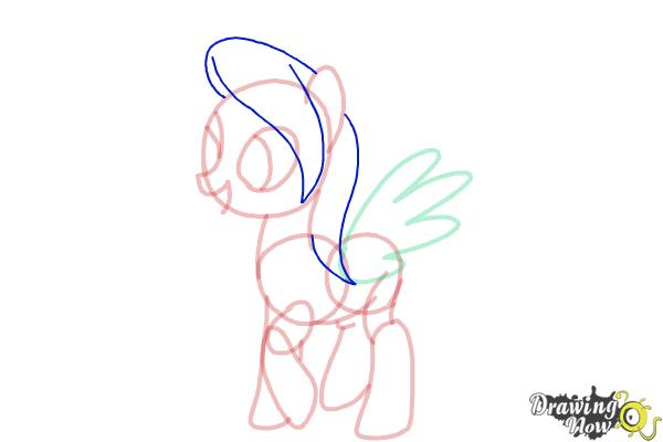 How to Draw Flitter from My Little Pony Friendship Is Magic - Step 8