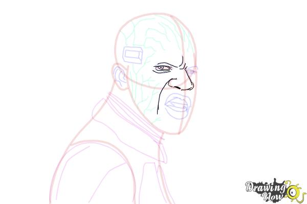 How to Draw Elektro from Spiderman 2 - Step 13