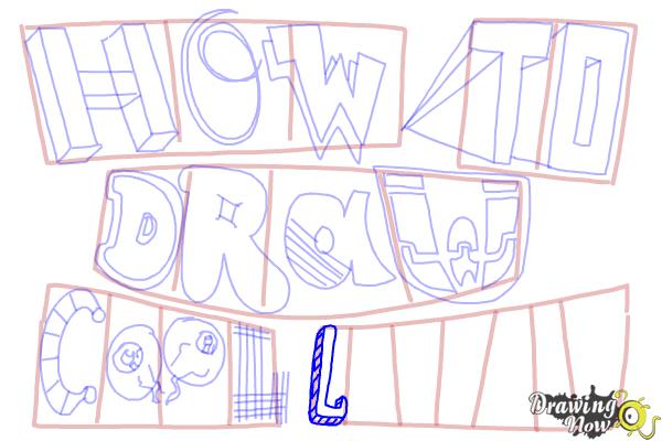 How to Draw Cool Letters - Step 20
