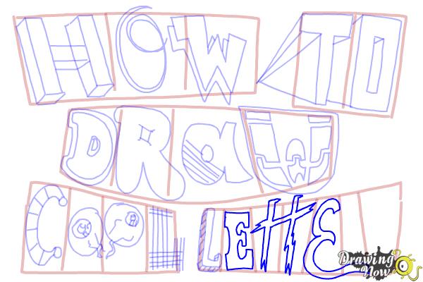 How to Draw Cool Letters - Step 21