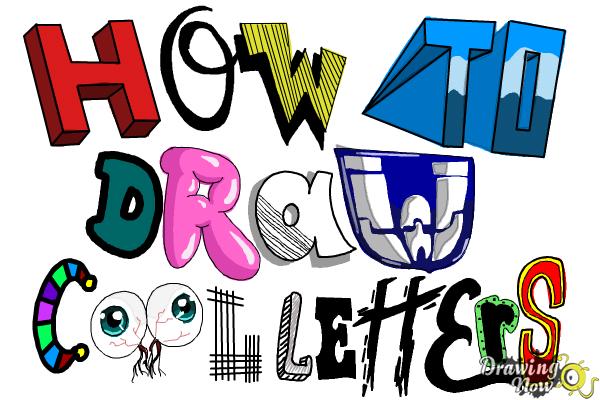 How to Draw Cool Letters - Step 24