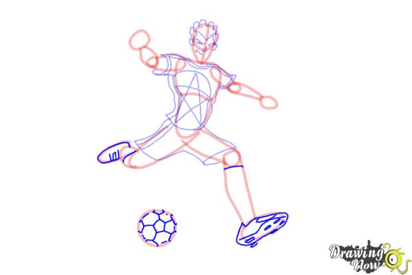 How to Draw Shakes from Supa Strikas - Step 10