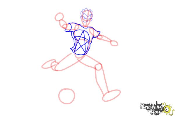 How to Draw Shakes from Supa Strikas - Step 8