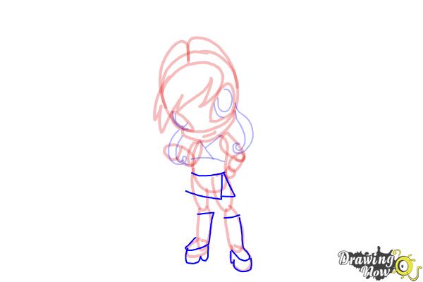 How to Draw Flora'S Pixie, Chatta from Winx - Step 10