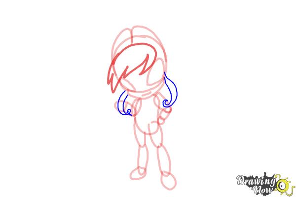 How to Draw Flora'S Pixie, Chatta from Winx - Step 8