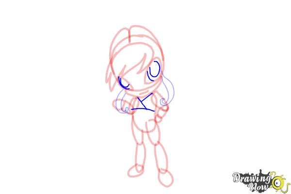 How to Draw Flora'S Pixie, Chatta from Winx - Step 9