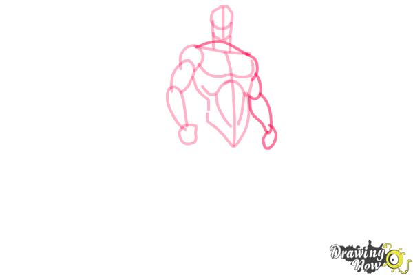 How to Draw a Superhero Body - Step 6