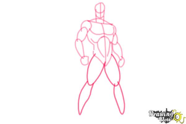 How to Draw a Superhero Body - Step 7