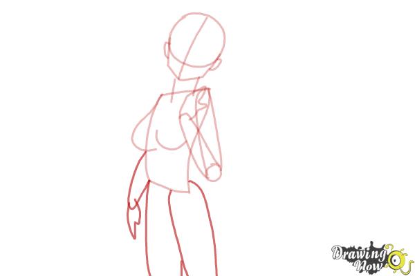 How to Draw Manga Characters - Step 6 How to Draw Manga Characters - Step 6