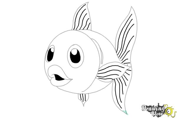 How to Draw a Fish Step by Step - Step 12 How to Draw a Fish Step by Step - Step 12