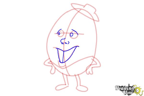 How to Draw Humpty Dumpty - Step 10