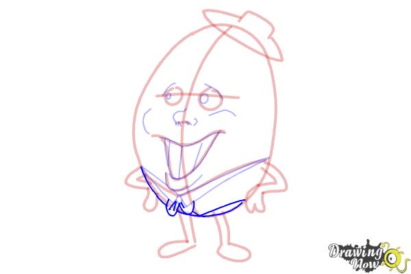 How to Draw Humpty Dumpty - Step 13