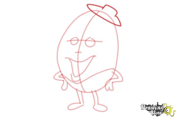 How to Draw Humpty Dumpty - Step 9