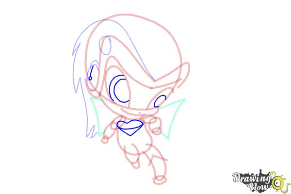 How to Draw Tecna'S Pixie, Digit from Winx - Step 9