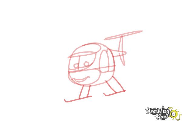 How to Draw Nick Loopin Lopez from Planes: Fire & Rescue - Step 5