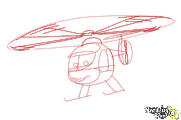 How to Draw Nick Loopin Lopez from Planes: Fire & Rescue - Step 6