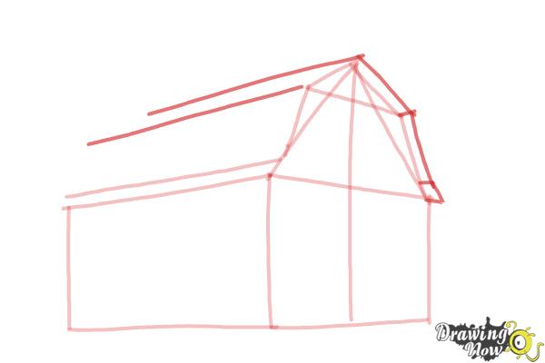 How to Draw an Old Farm House - Step 5