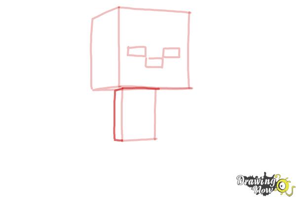 How to Draw a Chibi Zombie from Minecraft - Step 5