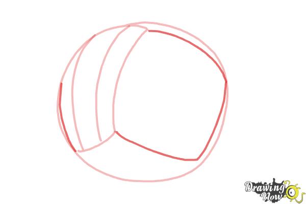 How to Draw a Netball Ball - Step 4