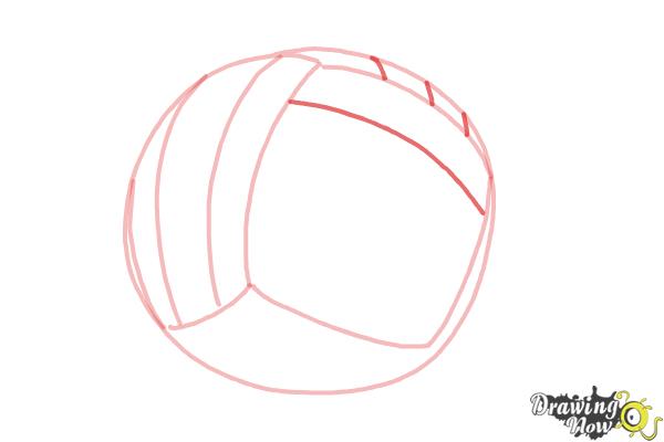 How to Draw a Netball Ball - Step 5
