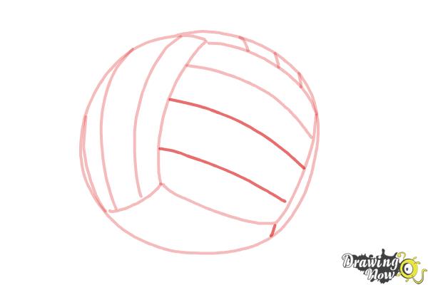 How to Draw a Netball Ball - Step 6