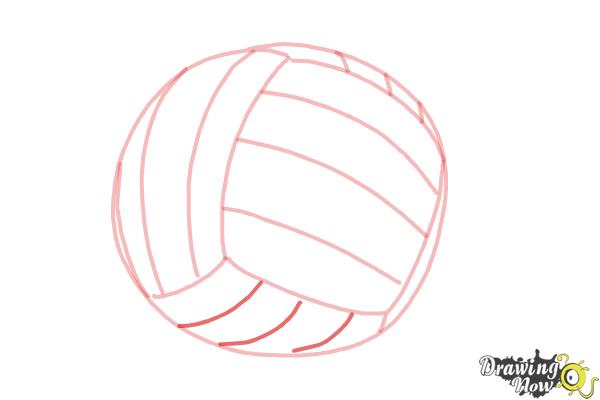 How to Draw a Netball Ball - Step 7