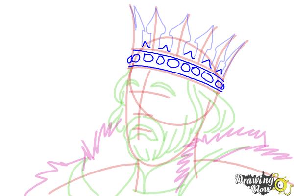 How to Draw King Stefan from Maleficent - Step 10
