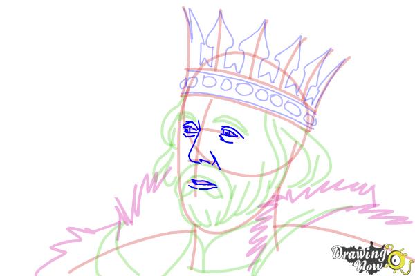 How to Draw King Stefan from Maleficent - Step 11