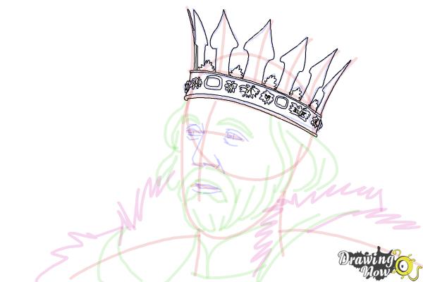 How to Draw King Stefan from Maleficent - Step 12