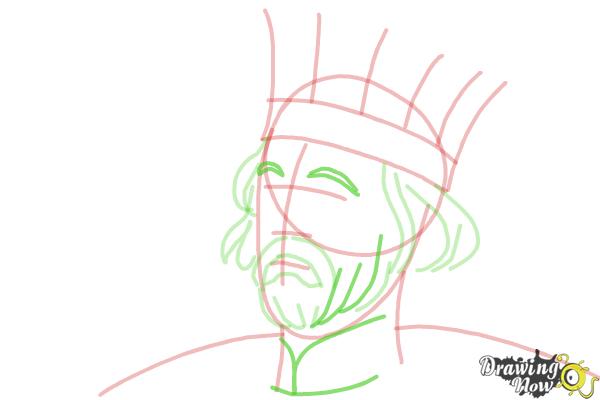 How to Draw King Stefan from Maleficent - Step 7