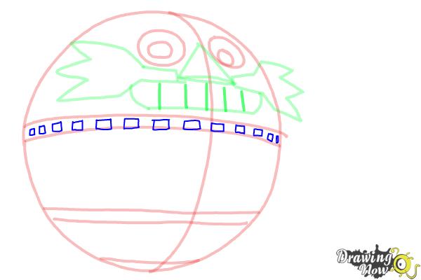 How to Draw Death Egg from Sonic - Step 5