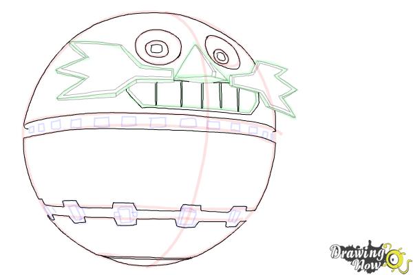 How to Draw Death Egg from Sonic - Step 8