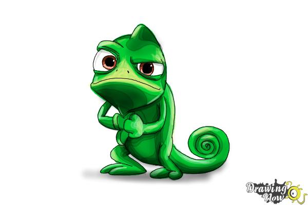 How to Draw Pascal from Tangled - Step 14