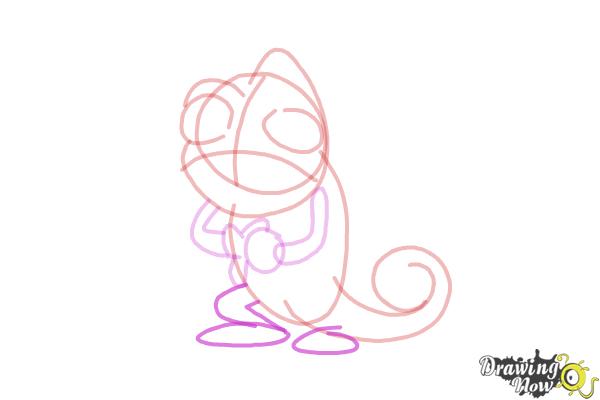 How to Draw Pascal from Tangled - Step 8