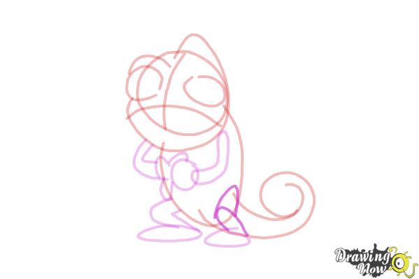 How to Draw Pascal from Tangled - Step 9