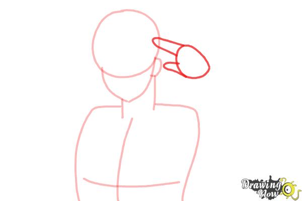 How to Draw America from Hetalia - Step 4 How to Draw America from Hetalia - Step 4