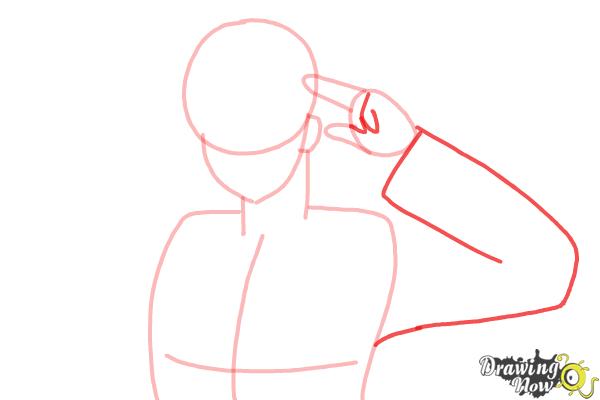 How to Draw America from Hetalia - Step 5 How to Draw America from Hetalia - Step 5