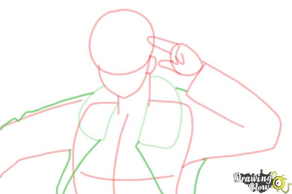 How to Draw America from Hetalia - Step 7 How to Draw America from Hetalia - Step 7