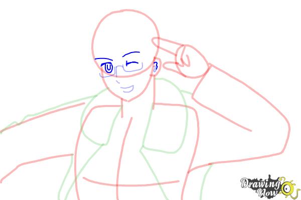 How to Draw America from Hetalia - Step 9 How to Draw America from Hetalia - Step 9