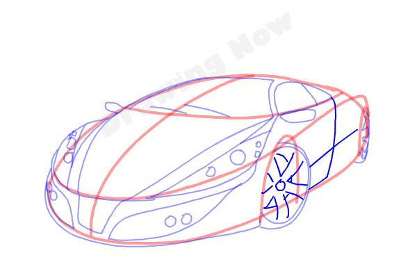 How to Draw a Cool Car - Step 11