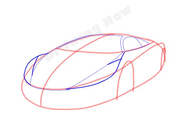 How to Draw a Cool Car - Step 5 How to Draw a Cool Car - Step 5